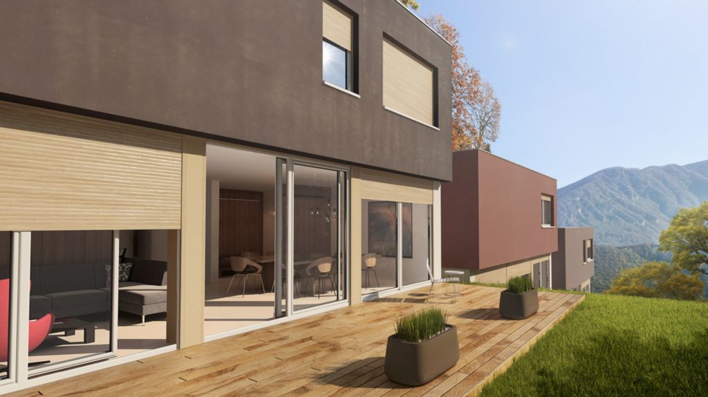 Окна и рольставни, защищающие интерьер от перегрева