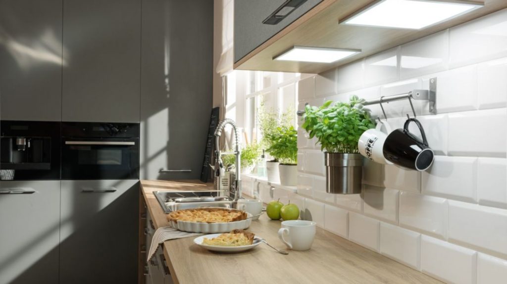 Освещение на кухне