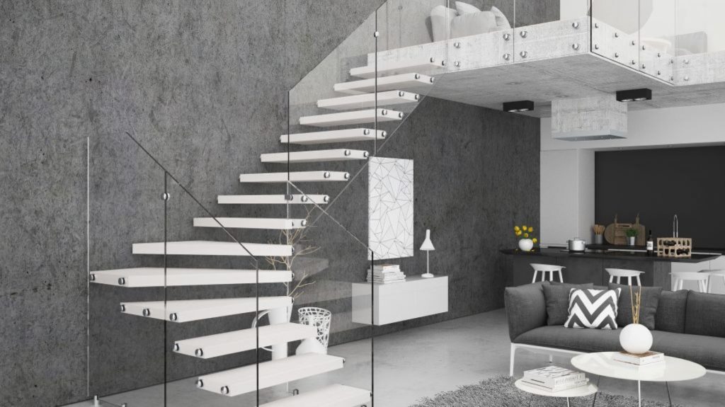 Виды лестниц в интерьерах