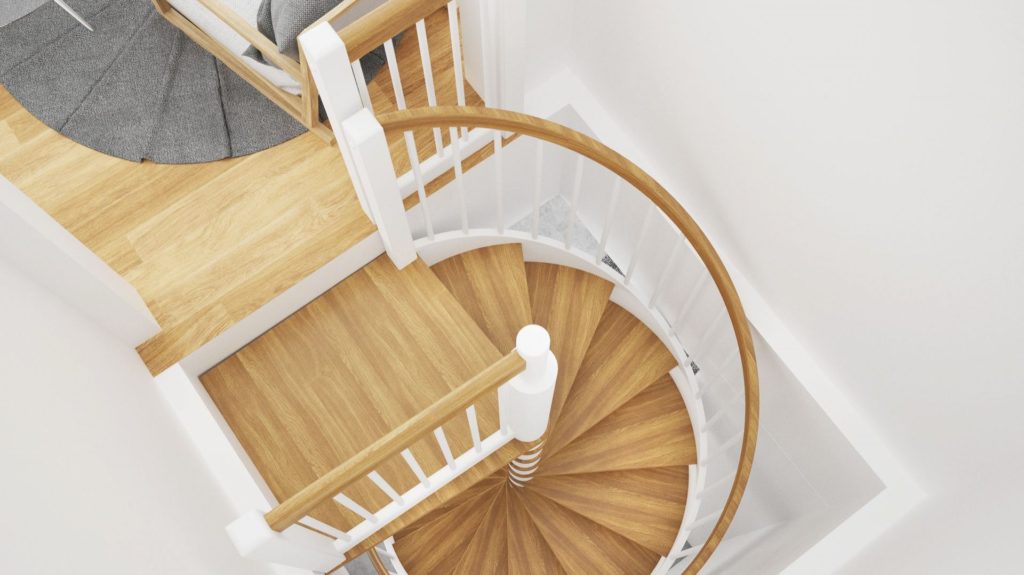 Лестница в скандинавском интерьере