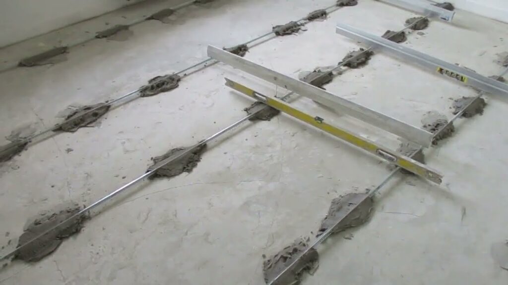 Что такое стяжка по маякам Что такое стяжка по маякам